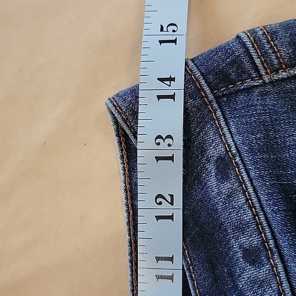 Loft Size 26/2 Curvy Straigh Blue Jeans, Wide Cuff - Picture 4 of 13